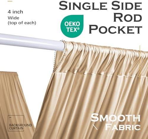 50ftx40ft Camel Khaki Ceiling Curtain for Wedding Parties, alternate view 3