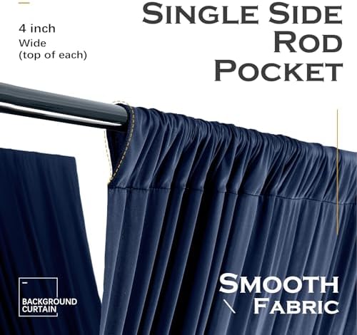 50ftx40ft Navy Blue Ceiling Curtain for Wedding Parties, alternate view 5