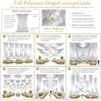 50ftx40ft Silver Ceiling Curtain for Wedding Parties, alternate view 4