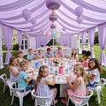 50ftx40ft Taro Purple Ceiling Curtain for Wedding Parties