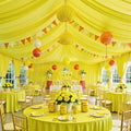50ftx40ft Yellow Ceiling Curtain for Wedding Parties