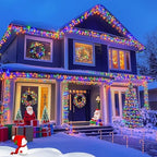 50LED Battery Operated String Lights with Timer 8 Modes Waterproof Outdoor Indoor for Christmas Decor Multicolor, alternate
