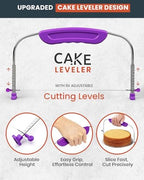 50PCs Cake Decorating Supplies Kit with 12" Aluminum Rotating Cake Turntable Stand, Professional Leveler, alternate view 5