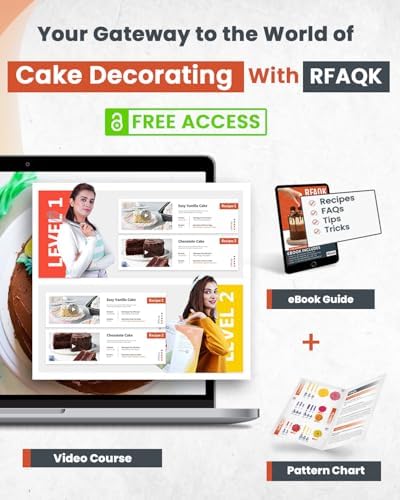 50PCs Cake Decorating Supplies Kit with 12" Aluminum Rotating Cake Turntable Stand, Professional Leveler, alternate view 6