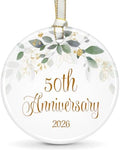50th Wedding, Happy 50th Anniversary Ornament
