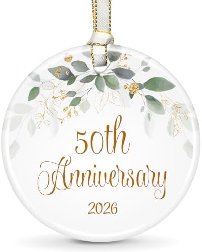 50th Wedding, Happy 50th Anniversary Ornament