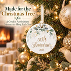 50th Wedding, Happy 50th Anniversary Ornament, alternate view 6