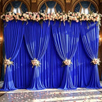 50x10ft Royal Blue Backdrop Curtain Panels for Parties - Wrinkle Free Polyester Photo Curtain Backdrop Wedding, alternate