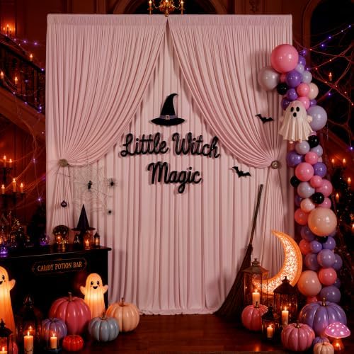 50x12 ft Dusty Pink Backdrop Curtains for Weddings, Birthdays and Photos in 50x12 ft, alternate view 6