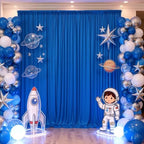 50x12 ft Royal Blue Backdrop Curtains for Weddings, Birthdays and Photos in 50x12 ft, alternate view 5