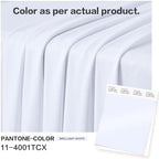50x12 ft White Backdrop Curtains for Weddings Parties, Birthdays and Photos in 50x12 ft, alternate view 3