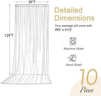 50x12ft Hunter Green Backdrop Curtains for Parties Wrinkle Free Fabric Backdrop Curtain Birthday Photo Drapes, alternate view