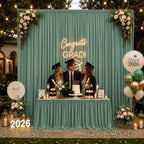 50x12ft Sage Green Backdrop Curtain, 10 Panels 5x12ft Thick Wrinkle-Free Polyester Fabric, Professional, alternate view 7