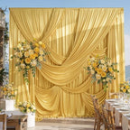 50x15FT Gold Sequin Backdrop Curtain Double Sided in 50x15FT, alternate view 2