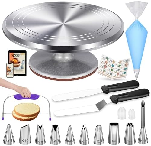 51 Aluminum Cake Decorating Kit, Baking Supplies for Beginner & Pros