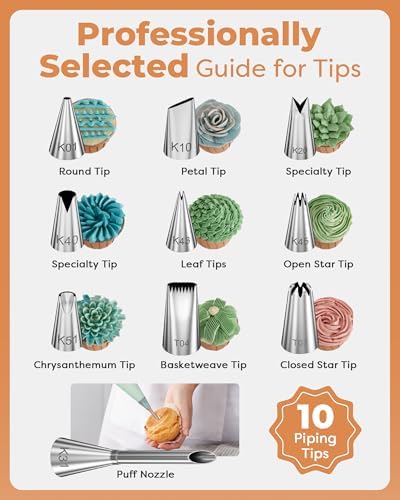 51 Aluminum Cake Decorating Kit, Baking Supplies for Beginner & Pros, alternate view 5