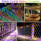 510 LED Christmas Net Lights, 28ft x 5ft Mesh Lights Outdoor Clear Wire 8 modes, Waterproof Connectable String, alternate
