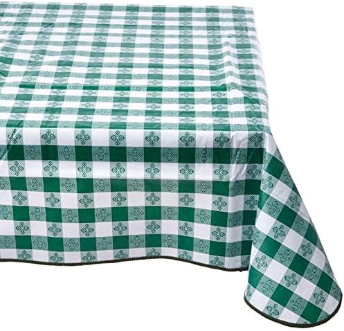 52" x 52" Green Commercial Table Cloth in 52" x 52" (Square) in Green