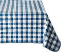 52" x 90" Blue Oblong Table Cloth in 90" x 52" (Rectangle) in Blue
