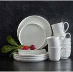 5266100 Samantha Chip-Resistant 16 Piece Set, Service for 4 White in White, alternate view 2