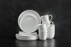 5266100 Samantha Chip-Resistant 16 Piece Set, Service for 4 White in White, alternate view 5