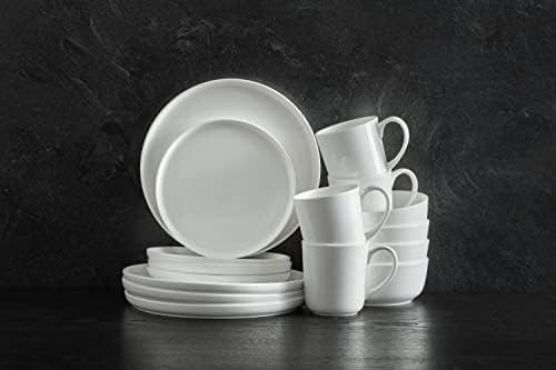 5266100 Samantha Chip-Resistant 16 Piece Set, Service for 4 White in White, alternate view 5