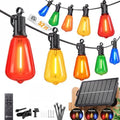 52FT Solar Christmas Lights Outdoor, Last 30+ Hrs Runtime String Lights