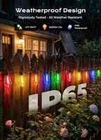 52FT Solar Christmas Lights Outdoor, Last 30+ Hrs Runtime String Lights, alternate view 3