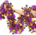 53 Ft Halloween Tinsel Garland Decorations, Shiny Metallic Twist Garland