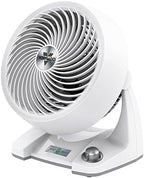 533DC Energy Smart Small Air Circulator Fan with Variable Speed Control, White in White