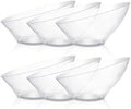 54 Oz Clear Plastic Angled Serving Bowls, 12 Pack in 54oz in Clear