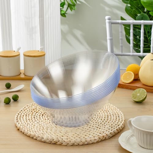 54 Oz Clear Plastic Angled Serving Bowls, 12 Pack in 54oz in Clear, alternate view 2