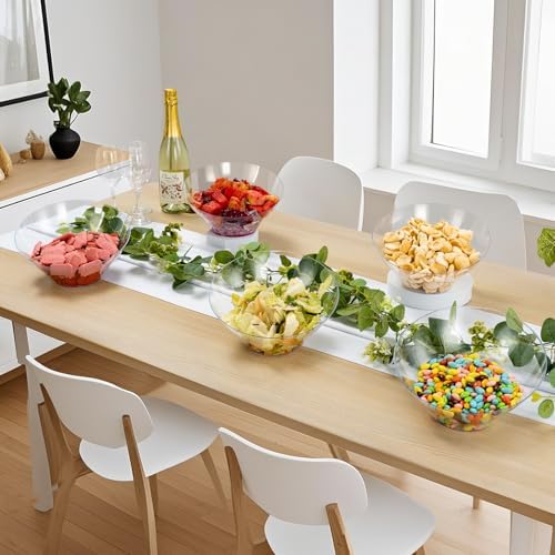 54 Oz Clear Plastic Angled Serving Bowls, 12 Pack in 54oz in Clear, alternate view 5