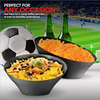54oz Black Plastic Serving Bowls (4 Pack) Large Disposable Snack Bowl Candy Dishes, Buffet Containers, Chips, alternate view