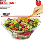 54oz Clear Plastic Serving Bowls (4 Pack) Large Disposable Candy Dishes, Buffet Containers for Chips, Popcorn, alternate view