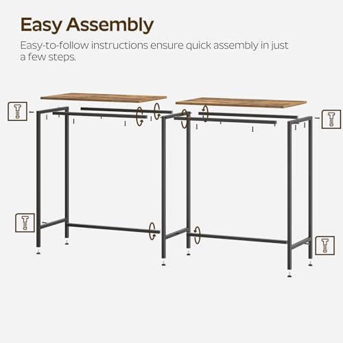 55" Long Bar Table, Counter Bar Height Table, High Top Table, Rectangular Hightop Bar Pub, for Kitchen, Living, alternate