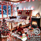 551FT 1400 LED Christmas Lights Outdoor Green Wire String Lights 8 Modes with Timer Memory Waterproof Fairy, alternate view 3