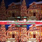 551FT 1400 LED Christmas Lights Outdoor Green Wire String Lights 8 Modes with Timer Memory Waterproof Fairy, alternate view 4