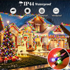 551FT 1400 LED Christmas Lights Outdoor Green Wire String Lights 8 Modes with Timer Memory Waterproof Fairy, alternate view 6