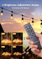 55FT Solar String Lights Outdoor, 16+1 Shatterproof LED Lights, alternate view 7