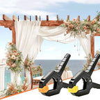 55Pack Spring Clamps Heavy Duty, 3.5inch Plastic Clips Clamps for Balloon Arch Backdrop Stand, Small Spring Wood, alternate
