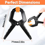 55Pack Spring Clamps Heavy Duty, 3.5inch Plastic Clips Clamps for Balloon Arch Backdrop Stand, Small Spring Wood, alternate