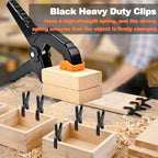 55Pack Spring Clamps Heavy Duty, 3.5inch Plastic Clips Clamps for Balloon Arch Backdrop Stand, Small Spring Wood, alternate