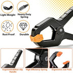 55Pack Spring Clamps Heavy Duty, 3.5inch Plastic Clips Clamps for Balloon Arch Backdrop Stand, Small Spring Wood, alternate