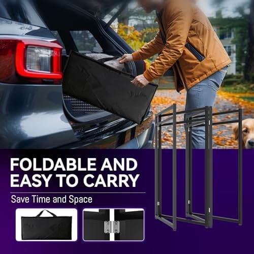 56''x28"Portable DJ Booth Table, Foldable DJ Table Stand, alternate view 5