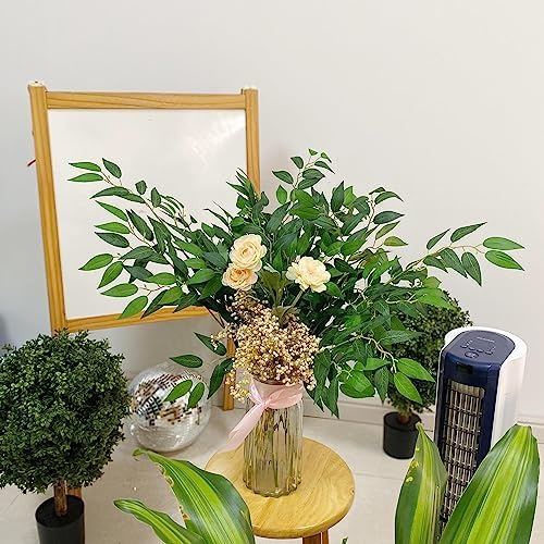 56pcs Italian Ruscus Greenery Stems 68cm Artificial Smilax Greenery Branch, alternate view 2