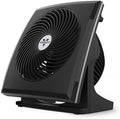 573T Small Room Air Circulator Fan with Pivoting Head, Easy Clean Removable Grille, 3 Speed Settings, Black in