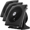 573T Small Room Air Circulator Fan with Pivoting Head, Easy Clean Removable Grille, 3 Speed Settings, Black