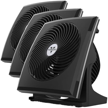573T Small Room Air Circulator Fan with Pivoting Head, Easy Clean Removable Grille, 3 Speed Settings, Black