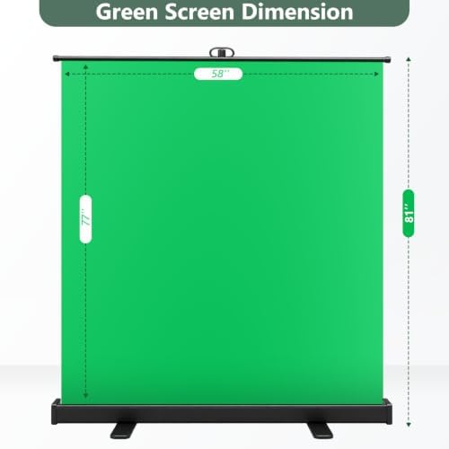 58x76in Collapsible Green Screen Backdrop Photo Lighting Kit Portable, alternate view 6